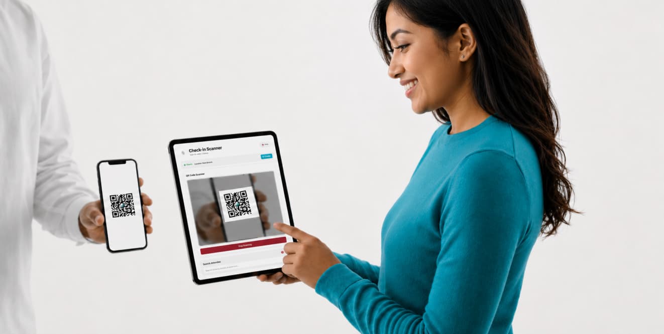 Check in guests by QR and track revenue in the Typid dashboard
